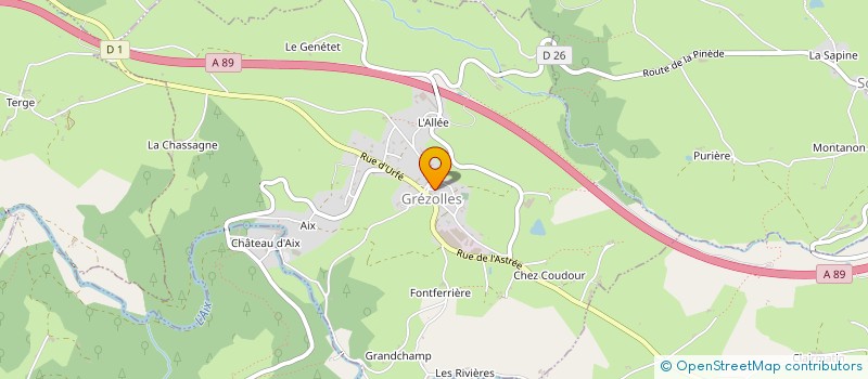 localisation de l'entreprise MADAME CELINE ROZANSKI  GREZOLLES