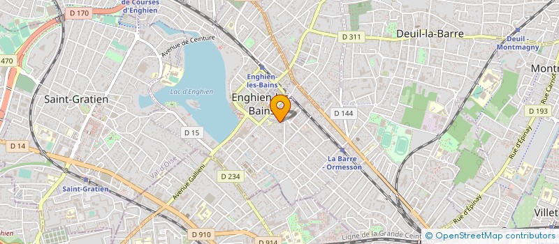 localisation de l'entreprise MADAME CELINE ROZE  ENGHIEN-LES-BAINS