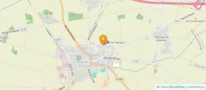 localisation de l'entreprise MADAME CELINE ROZEAUX à BEAUNE-LA-ROLANDE
