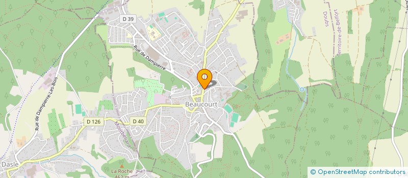 localisation de l'entreprise MADAME CELINE RUCH à BEAUCOURT