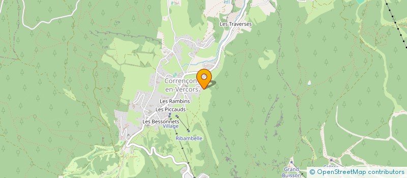 localisation de l'entreprise MADAME CELINE RUFFIER  CORRENCON-EN-VERCORS