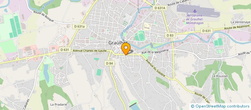 localisation de l'entreprise MADAME CELINE RUFFRA  GRAULHET