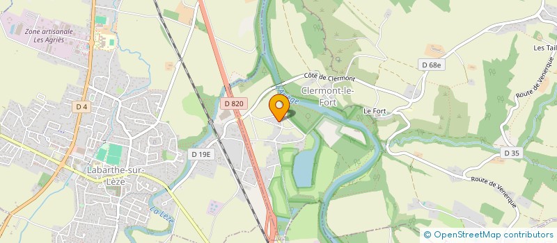 localisation de l'entreprise MADAME CELINE RUFO à CLERMONT-LE-FORT