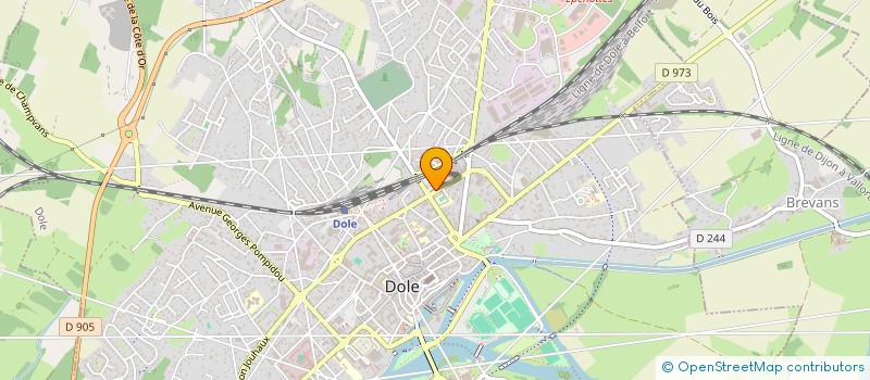 localisation de l'entreprise MADAME CELINE RUIZ à DOLE