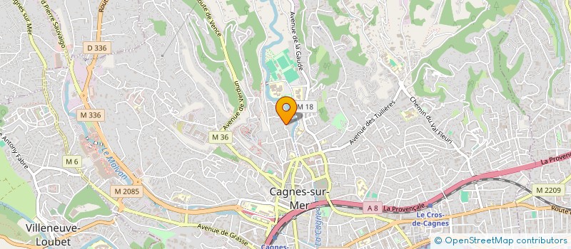 localisation de l'entreprise MADAME CELINE RUTKOWSKI à CAGNES-SUR-MER