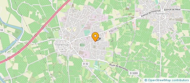 localisation de l'entreprise MADAME CELINE SABATIER à FLORENSAC