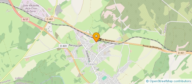 localisation de l'entreprise MADAME CELINE SAGOT  ETALANS