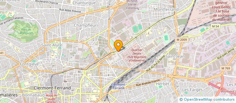 localisation de l'entreprise MADAME CELINE SAINTRAPT  CLERMONT-FERRAND