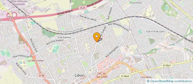 localisation de l'entreprise MADAME CELINE SALAMON  LIEVIN