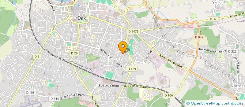 localisation de l'entreprise MADAME CELINE SALEILLE  DAX