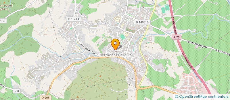 localisation de l'entreprise MADAME CELINE SALHI  CLERMONT-L'HERAULT