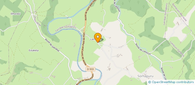 localisation de l'entreprise MADAME CELINE SALLATO  LARRIBAR-SORHAPURU