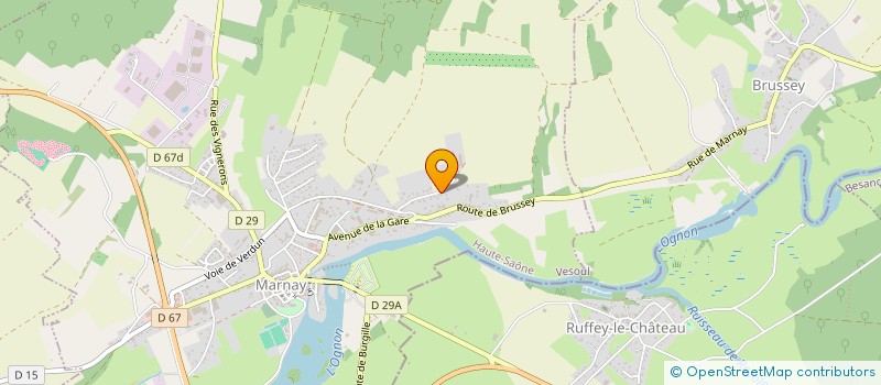 localisation de l'entreprise MADAME CELINE SANCEY  MARNAY