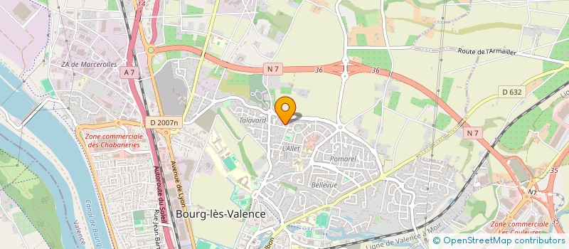 localisation de l'entreprise MADAME CELINE SANTIAGO à BOURG-LES-VALENCE