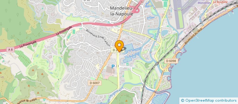 localisation de l'entreprise MADAME CELINE SANTULLO à MANDELIEU-LA-NAPOULE