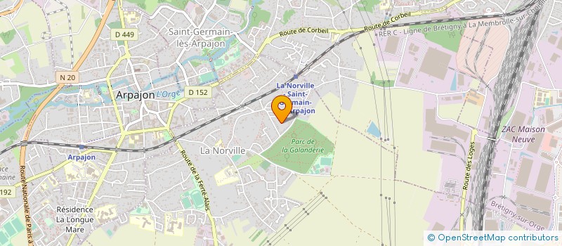 localisation de l'entreprise MADAME CELINE SARNEL à ARPAJON