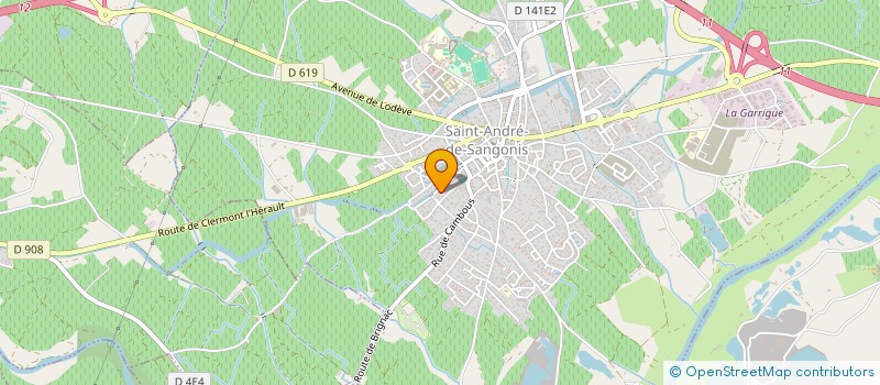 localisation de l'entreprise MADAME CELINE SATORRES  SAINT-ANDRE-DE-SANGONIS