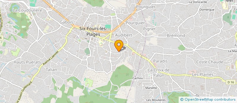 localisation de l'entreprise MADAME CELINE SAUNIER à SIX-FOURS-LES-PLAGES