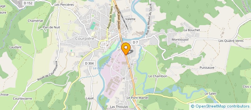 localisation de l'entreprise MADAME CELINE SAUVADET à COURPIERE