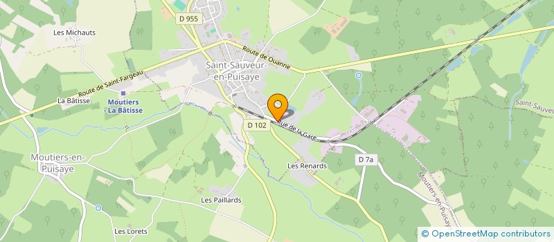 localisation de l'entreprise MADAME CELINE SAUVAGE à SAINT-SAUVEUR-EN-PUISAYE
