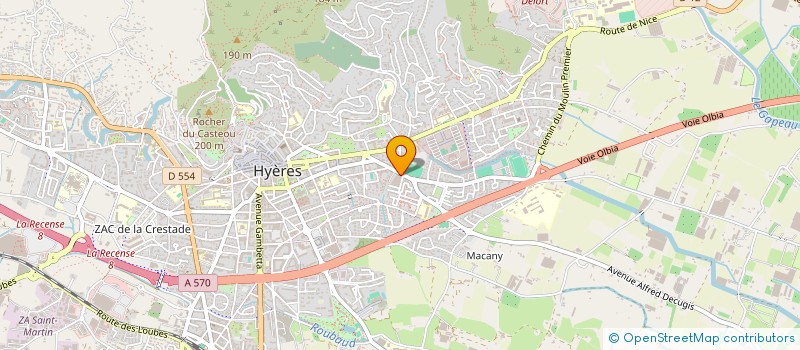 localisation de l'entreprise MADAME CELINE SCAMPS à HYERES