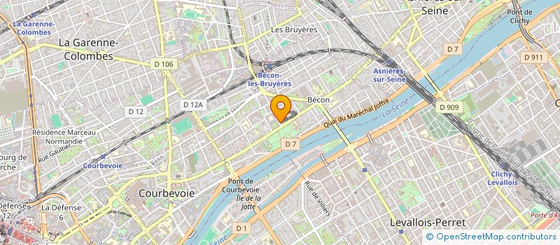 localisation de l'entreprise MADAME CELINE SCARINGI  COURBEVOIE