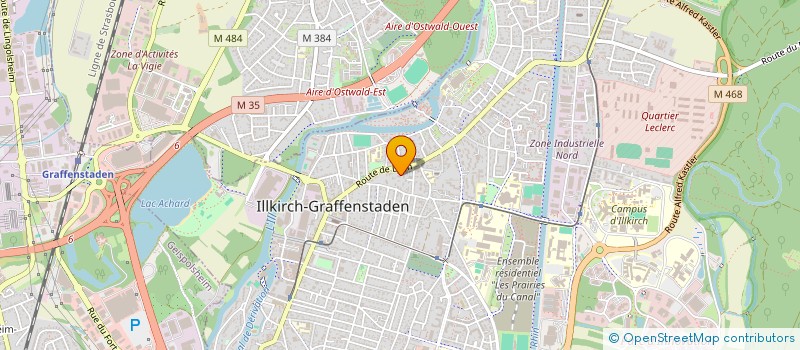 localisation de l'entreprise MADAME CELINE SCHELL  ILLKIRCH-GRAFFENSTADEN