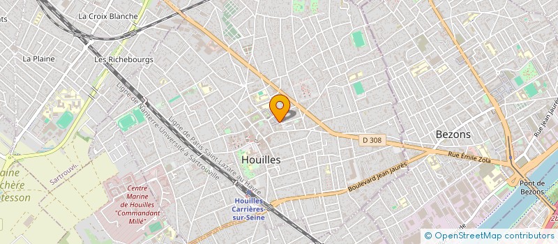 localisation de l'entreprise MADAME CELINE SCHMIT  HOUILLES