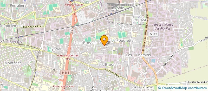 localisation de l'entreprise MADAME CELINE SCHNEIDER  VILLEURBANNE