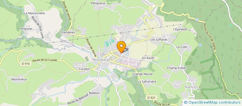 localisation de l'entreprise MADAME CELINE SEGUIN à NOVALAISE