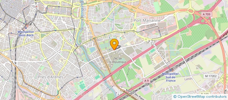 localisation de l'entreprise MADAME CELINE SEGURA à MONTPELLIER