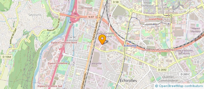 localisation de l'entreprise MADAME CELINE SELBMANN  ECHIROLLES