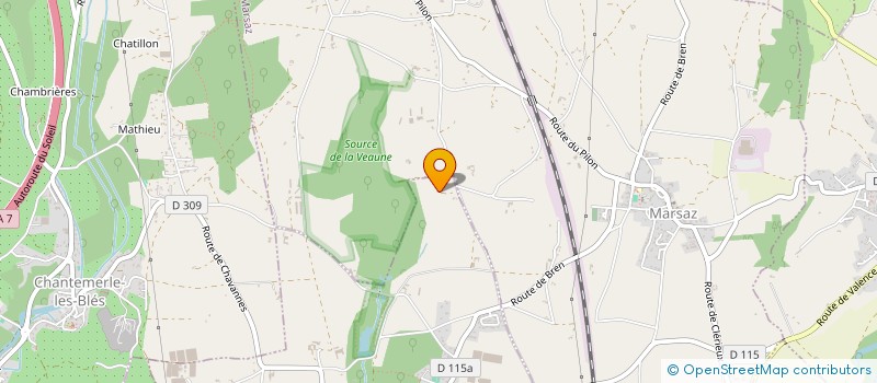 localisation de l'entreprise MADAME CELINE SELLON  CHAVANNES