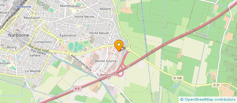 localisation de l'entreprise MADAME CELINE SERAUDIE  NARBONNE