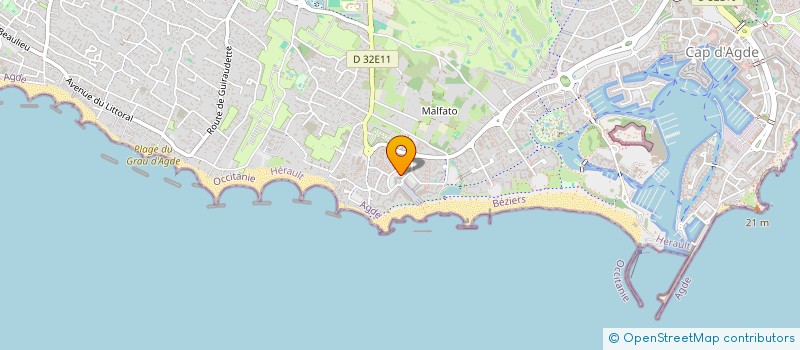 localisation de l'entreprise MADAME CELINE SERNA  AGDE