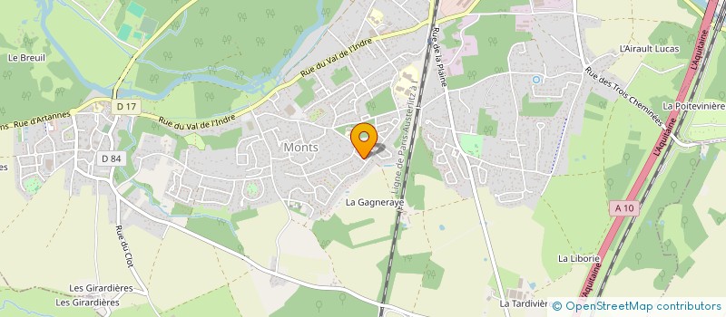 localisation de l'entreprise MADAME CELINE SERNA  MONTS