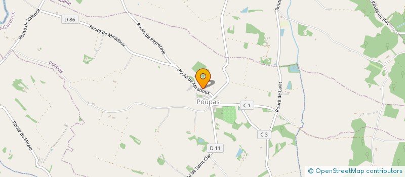 localisation de l'entreprise MADAME CELINE SERRE  GENSAC