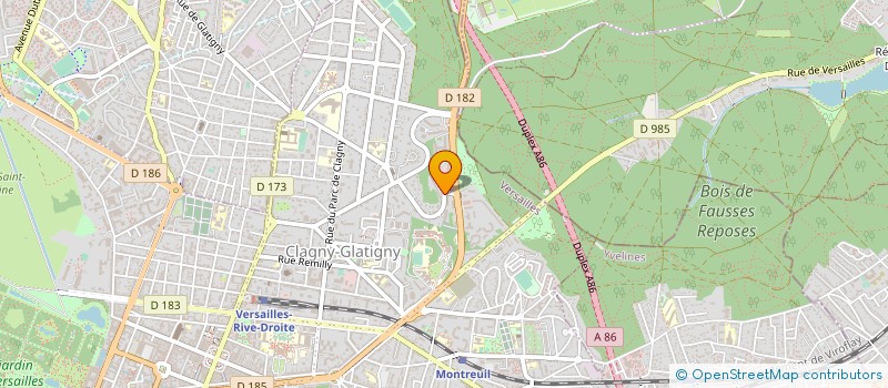 localisation de l'entreprise MADAME CELINE SERRES à VERSAILLES
