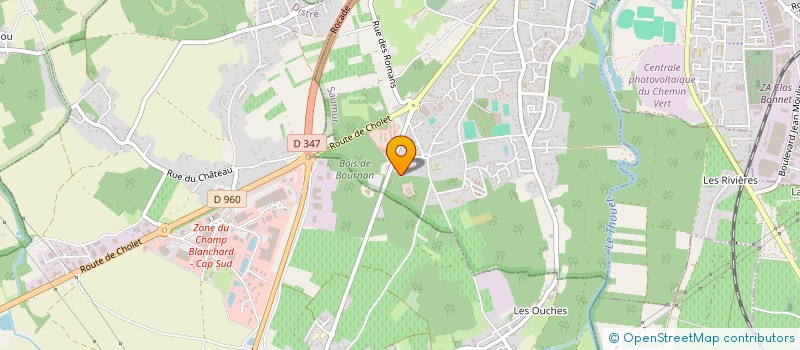 localisation de l'entreprise MADAME CELINE SEVERINE THIBAULT  SAUMUR