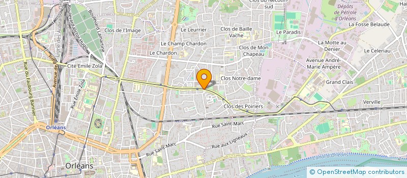 localisation de l'entreprise MADAME CELINE SIMONNEAU à ORLEANS