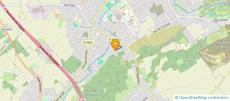 localisation de l'entreprise MADAME CELINE SKURPEL à ANGRES