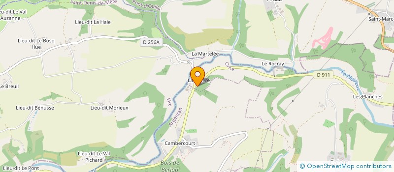localisation de l'entreprise MADAME CELINE SOINARD à ATHIS-VAL DE ROUVRE