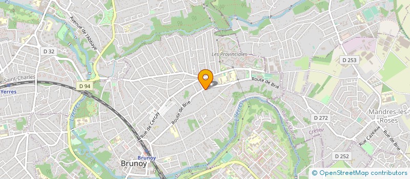 localisation de l'entreprise MADAME CELINE SOLIGNAC  BRUNOY