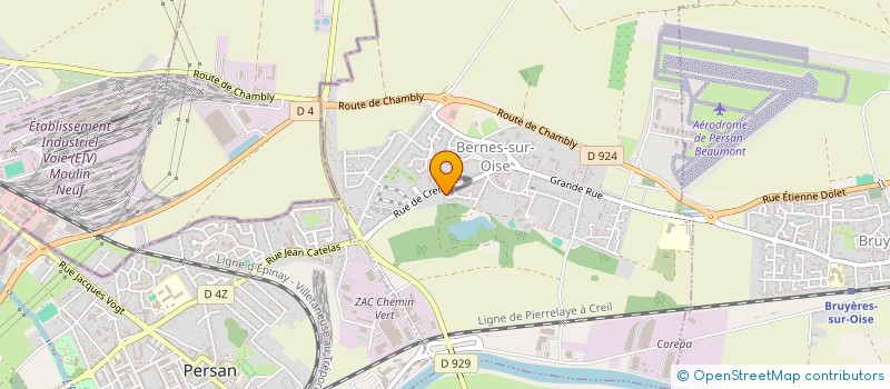 localisation de l'entreprise MADAME CELINE SOLLET  BERNES-SUR-OISE