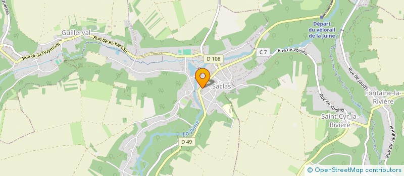 localisation de l'entreprise MADAME CELINE-SONIA-AURELIE LEGUEDOIS  SACLAS