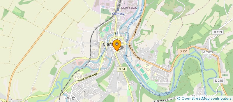 localisation de l'entreprise MADAME CELINE SORNETTE à CLAMECY