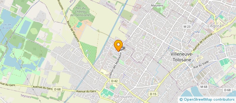 localisation de l'entreprise MADAME CELINE SOULIE  FROUZINS