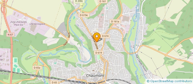 localisation de l'entreprise MADAME CELINE SOULIER à CHAUMONT