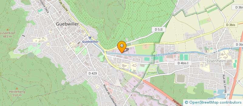 localisation de l'entreprise MADAME CELINE SUTTER  GUEBWILLER