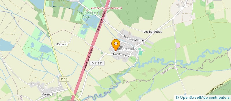 localisation de l'entreprise MADAME CELINE SZYMCZAK  MERCEUIL